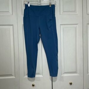🤎 Skechers Periwinkle Blue Leggings with Pockets - Medium